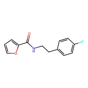 N-[2-(4-fluorophenyl)ethyl]furan-2-carboxamide structure