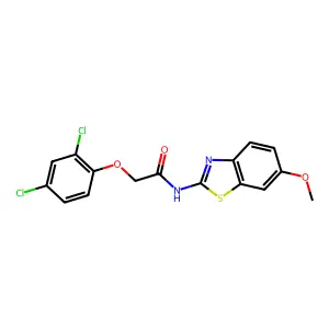 2-(2,4-dichlorophenoxy)-N-(6-methoxybenzo[d]thiazol-2-yl)acetamide structure