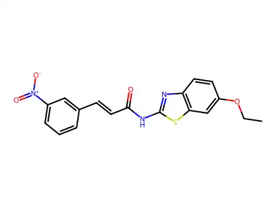 (E)-N-(6-ethoxybenzo[d]thiazol-2-yl)-3-(3-nitrophenyl)acrylamide structure