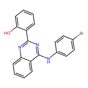 2-(4-((4-Bromophenyl)amino)quinazolin-2-yl)phenol structure