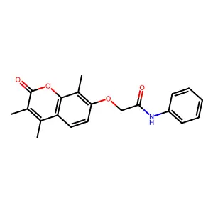 N-phenyl-2-[(3,4,8-trimethyl-2-oxo-2H-chromen-7-yl)oxy]acetamide structure