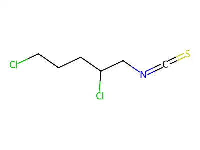 2,5-Dichloropentyl isothiocyanate structure