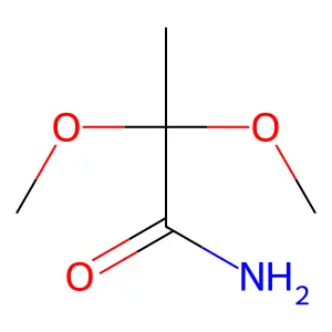 2,2-二甲氧基丙酰胺 structure