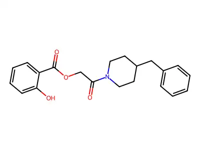 [2-(4-Benzylpiperidin-1-yl)-2-oxoethyl] 2-hydroxybenzoate structure