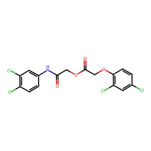 [2-(3,4-Dichloroanilino)-2-oxoethyl] 2-(2,4-dichlorophenoxy)acetate structure