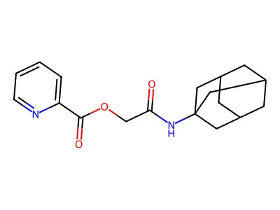 2-(Adamantan-1-ylamino)-2-oxoethyl picolinate structure