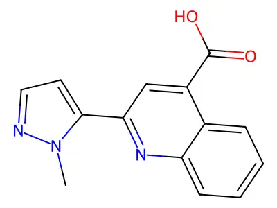 2-(2-Methyl-2H-pyrazol-3-yl)-quinoline-4-carboxylic acid structure