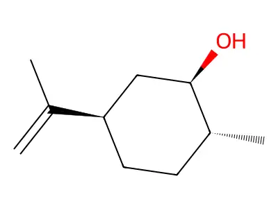 Cyclohexanol, 2-methyl-5-(1-methylethenyl)-, (1R,2R,5R)-rel- structure