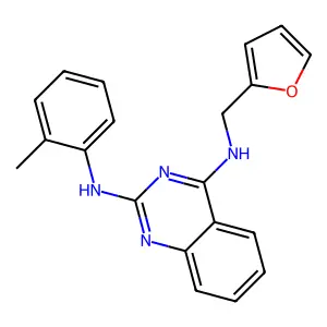 N4-[(furan-2-yl)methyl]-N2-(2-methylphenyl)quinazoline-2,4-diamine structure