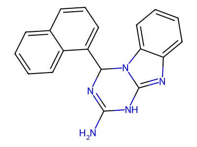 4-(1-Naphthyl)-1,4-dihydro[1,3,5]triazino[1,2-a][1,3]benzimidazol-2-ylamine structure