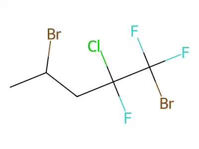 1,4-Dibromo-2-chloro-1,1,2-trifluoropentane structure