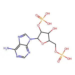 腺苷-2',5'-二磷酸 structure