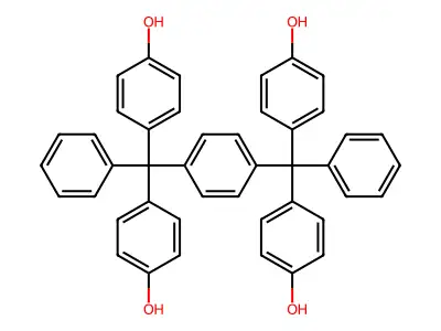 1,4-Bis(alpha,alpha-bis(4-hydroxyphenyl)benzyl)benzene structure