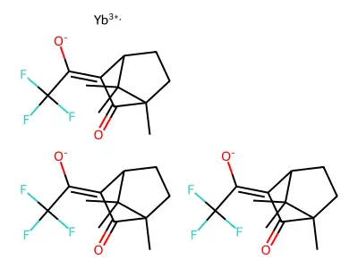 Yb(tfc)3, Yb[tfc]3 structure