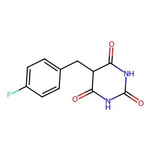5-[(4-Fluorophenyl)methyl]-1,3-diazinane-2,4,6-trione structure