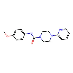 N-(4-methoxyphenyl)-4-pyridin-2-ylpiperazine-1-carboxamide structure