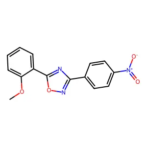 5-(2-Methoxyphenyl)-3-(4-nitrophenyl)-1,2,4-oxadiazole structure