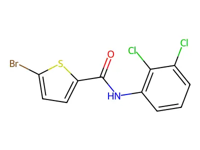 5-bromo-N-(2,3-dichlorophenyl)thiophene-2-carboxamide structure