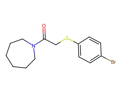 1-(Azepan-1-yl)-2-((4-bromophenyl)thio)ethan-1-one structure