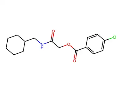 [2-(Cyclohexylmethylamino)-2-oxoethyl] 4-chlorobenzoate structure