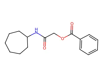 [2-(Cycloheptylamino)-2-oxoethyl] benzoate structure