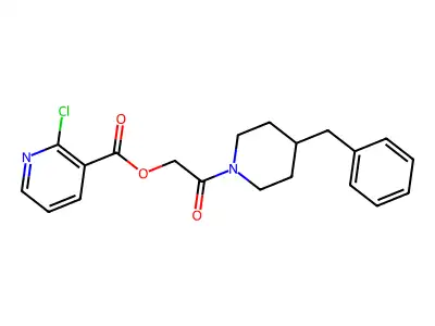 [2-(4-Benzylpiperidin-1-yl)-2-oxoethyl] 2-chloropyridine-3-carboxylate structure