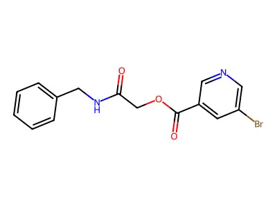 (Benzylcarbamoyl)methyl 5-bromopyridine-3-carboxylate structure