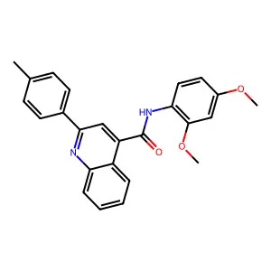 N-(2,4-dimethoxyphenyl)-2-(4-methylphenyl)quinoline-4-carboxamide structure