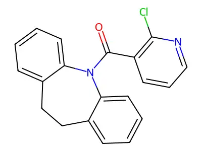 (2-chloropyridin-3-yl)-(5,6-dihydrobenzo[b][1]benzazepin-11-yl)methanone structure