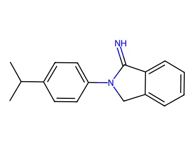 2-[4-(propan-2-yl)phenyl]-2,3-dihydro-1H-isoindol-1-imine structure