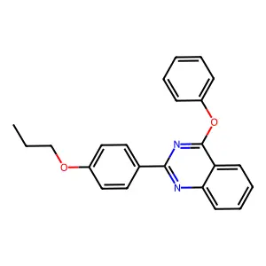 4-Phenoxy-2-(4-propoxyphenyl)quinazoline structure