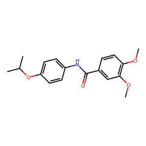 N-(4-异丙氧基苯基)-3,4-二甲氧基苯甲酰胺 structure