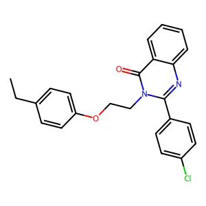 2-(4-Chlorophenyl)-3-[2-(4-ethylphenoxy)ethyl]quinazolin-4-one structure