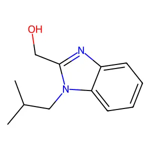 (1-isobutyl-1H-benzimidazol-2-yl)methanol structure