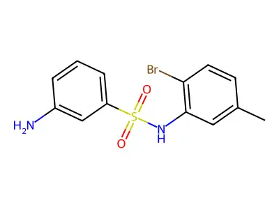3-amino-N-(2-bromo-5-methylphenyl)benzene-1-sulfonamide structure