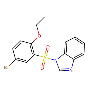 1-(5-Bromo-2-ethoxyphenyl)sulfonylbenzimidazole structure