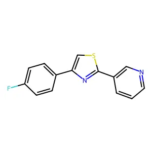 3-[4-(4-Fluorophenyl)-1,3-thiazol-2-yl]pyridine structure