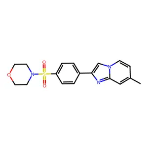 4-[4-(7-Methylimidazo[1,2-a]pyridin-2-yl)phenyl]sulfonylmorpholine structure