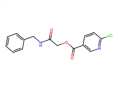 6-Chloro-nicotinic acid benzylcarbamoyl-methyl ester structure