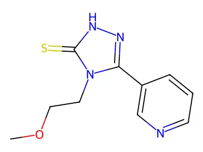 4-(2-methoxyethyl)-5-pyridin-3-yl-4H-1,2,4-triazole-3-thiol structure