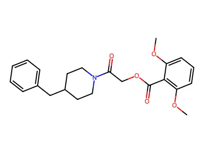 [2-(4-Benzylpiperidin-1-yl)-2-oxoethyl] 2,6-dimethoxybenzoate structure