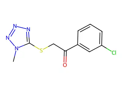 1-(3-Chlorophenyl)-2-((1-methyl-1h-tetrazol-5-yl)thio)ethan-1-one structure
