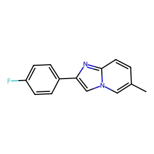 2-(4-Fluorophenyl)-6-methylimidazo[1,2-a]pyridine structure