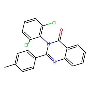 3-(2,6-Dichlorophenyl)-2-(4-methylphenyl)quinazolin-4-one structure