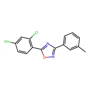 5-(2,4-Dichlorophenyl)-3-(3-methylphenyl)-1,2,4-oxadiazole structure