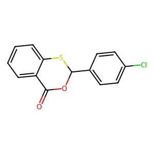 2-(4-Chlorophenyl)-3,1-benzoxathiin-4-one structure