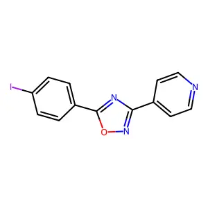 5-(4-Iodophenyl)-3-pyridin-4-yl-1,2,4-oxadiazole structure