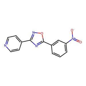 4-[5-(3-Nitrophenyl)[1,2,4]oxadiazol-3-yl]pyridine structure