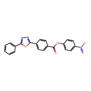 4-Nitrophenyl 4-(5-phenyl-1,3,4-oxadiazol-2-yl)benzoate structure
