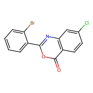 2-(2-Bromophenyl)-7-chloro-3,1-benzoxazin-4-one structure